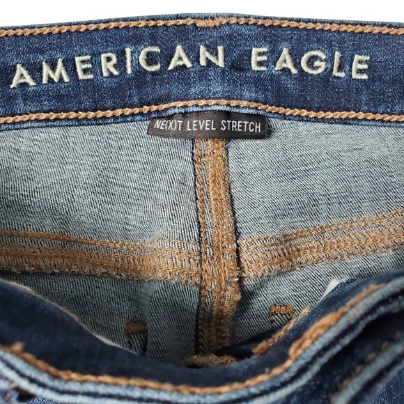 American Eagle Super High Rise Flare Jeans with Slits Size 4 - Picture 7 of 10